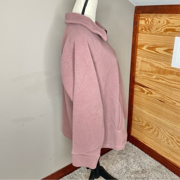 Torrid Sherpa Zip Up Lounge Sweatshirt Jacket in Rose Taupe Plus Size 2X NWT - Picture 3 of 9